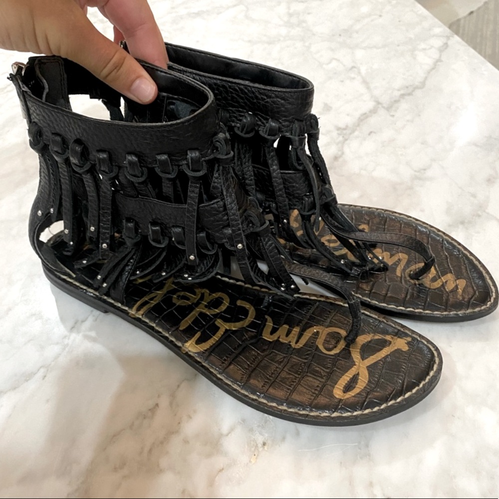 Sam Edelman Fringe Gladiator Sandals in size 8.